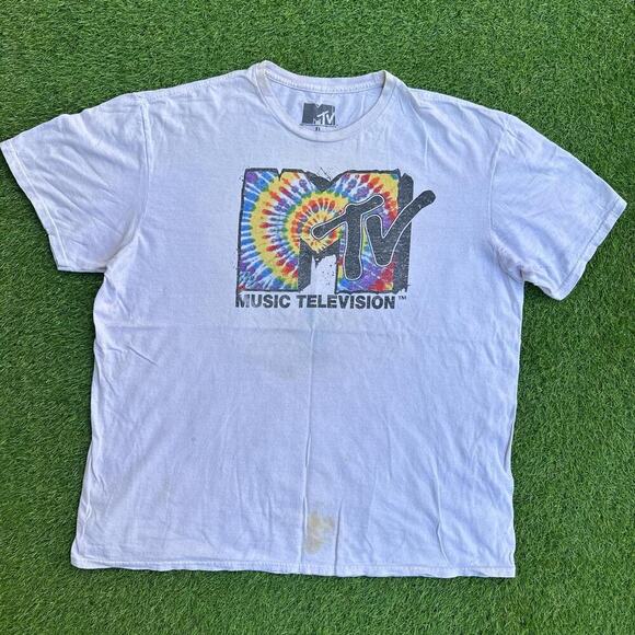 Vintage MTV Tie-Dye Logo T-Shirt - Picture 1 of 5